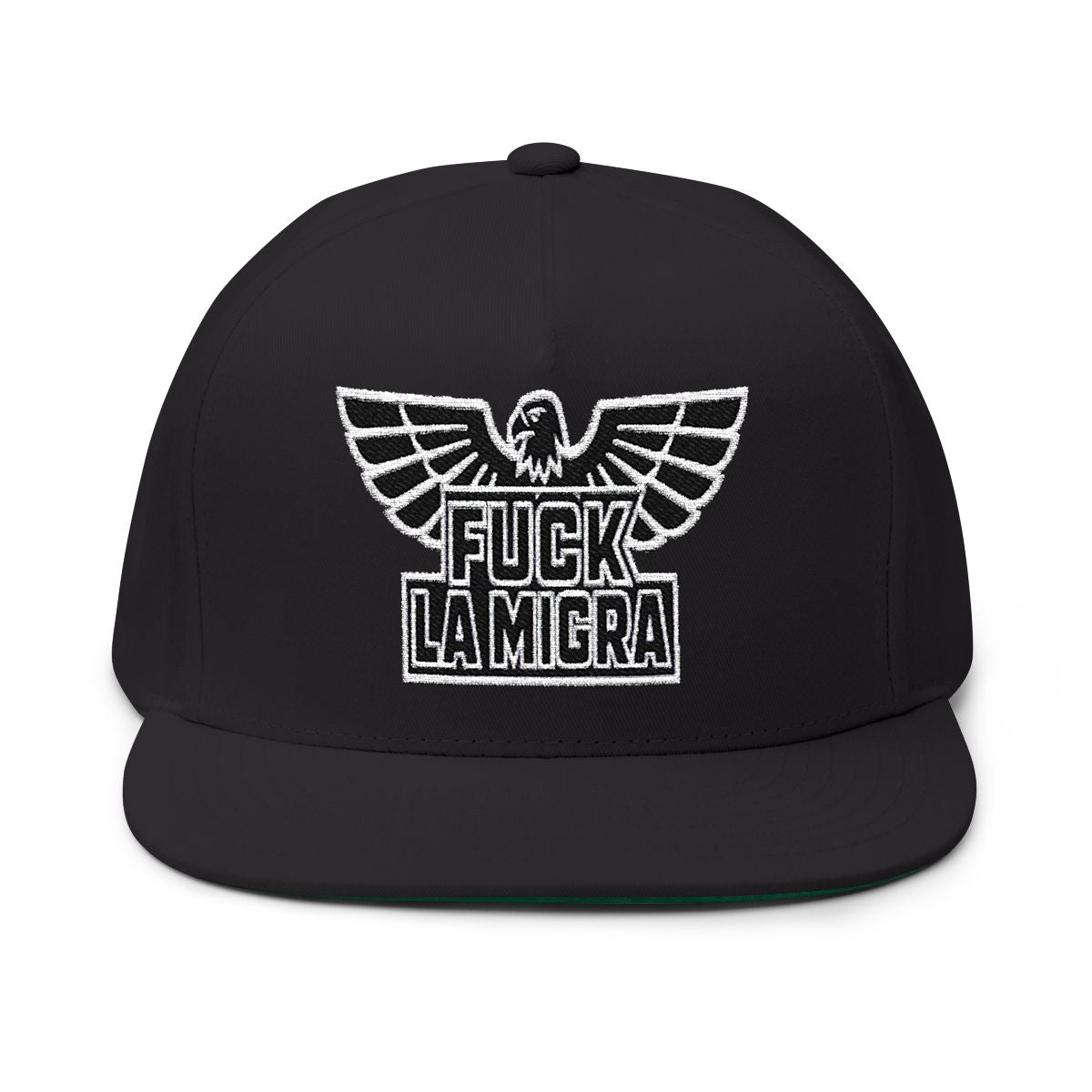 'Fuck La Migra Embroidered Eagle Design Cap'