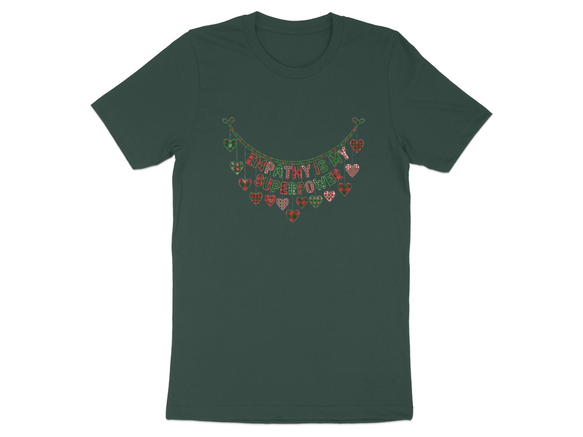 Empathy Is My Superpower Heart Decorated T-shirt