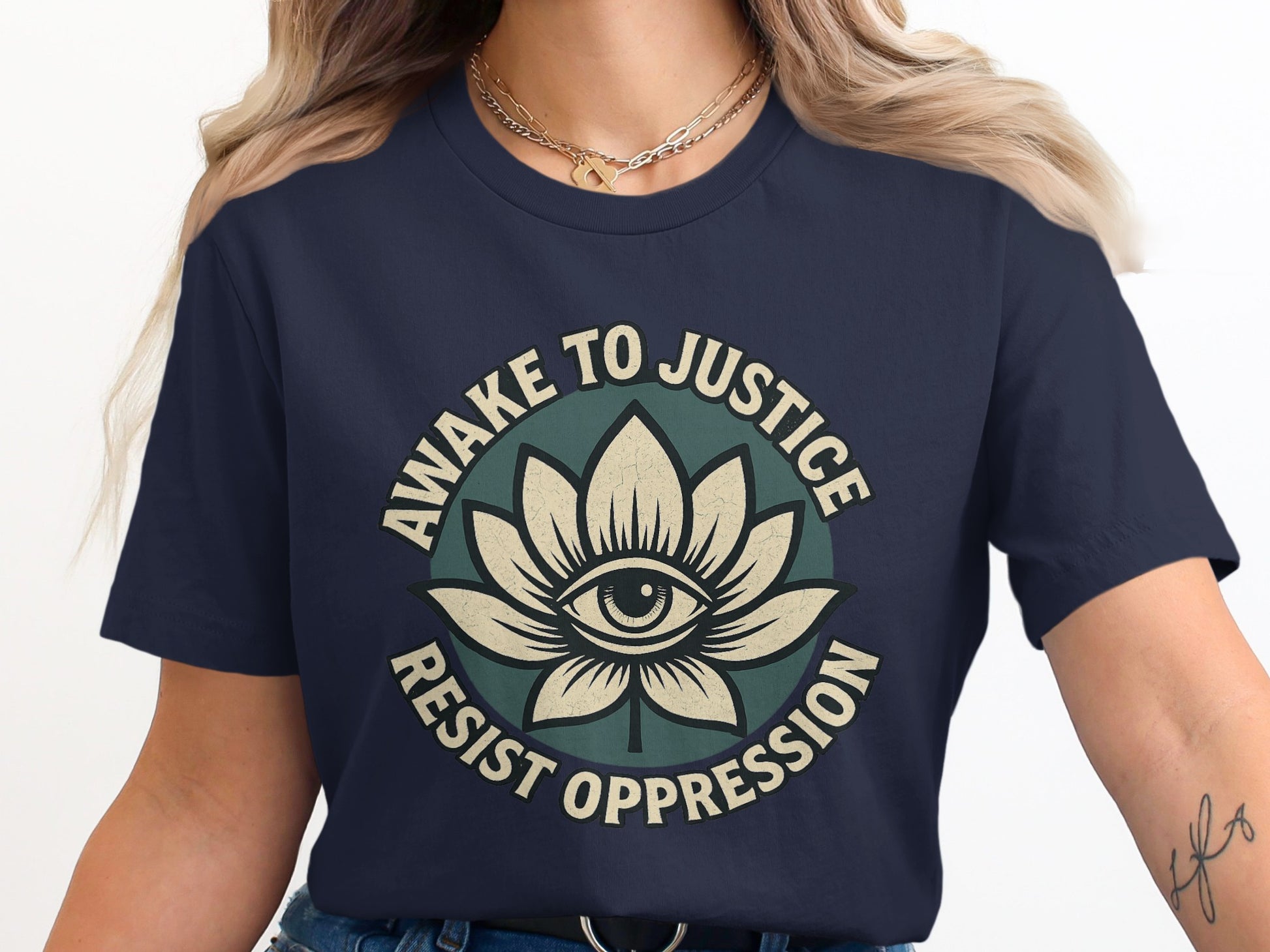 Awake to Justice Resist Oppression Graphic Tee product