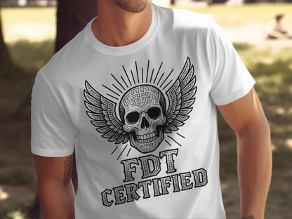 Skull Winged Design FDT Certified T-shirt