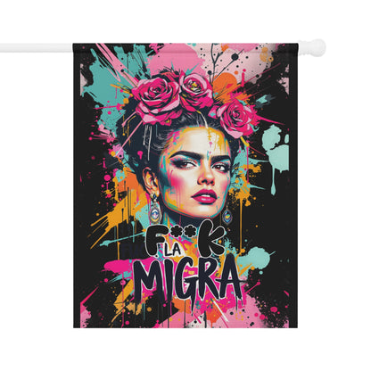 F**k La Migra Colorful Artistic Wall Tapestry Decor