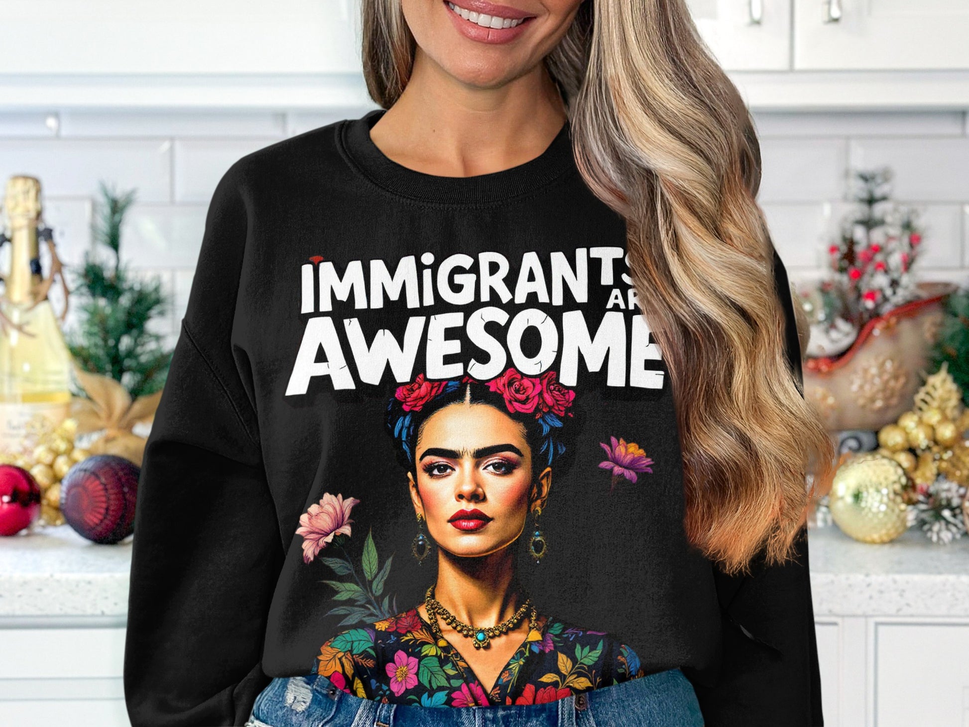 Immigrants Are Awesome Printed Sweatshirt product