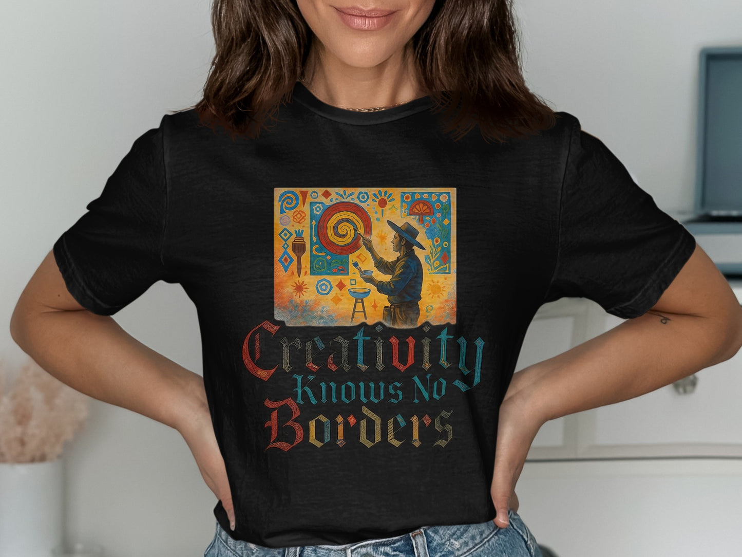 Creativity Knows No Borders Graphic Shirt product type