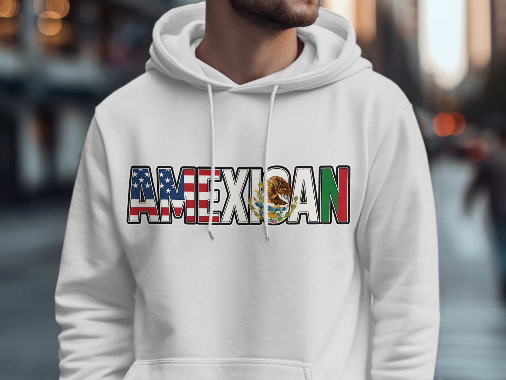 AMEXICAN USA and Mexico Flag Hoodie product type