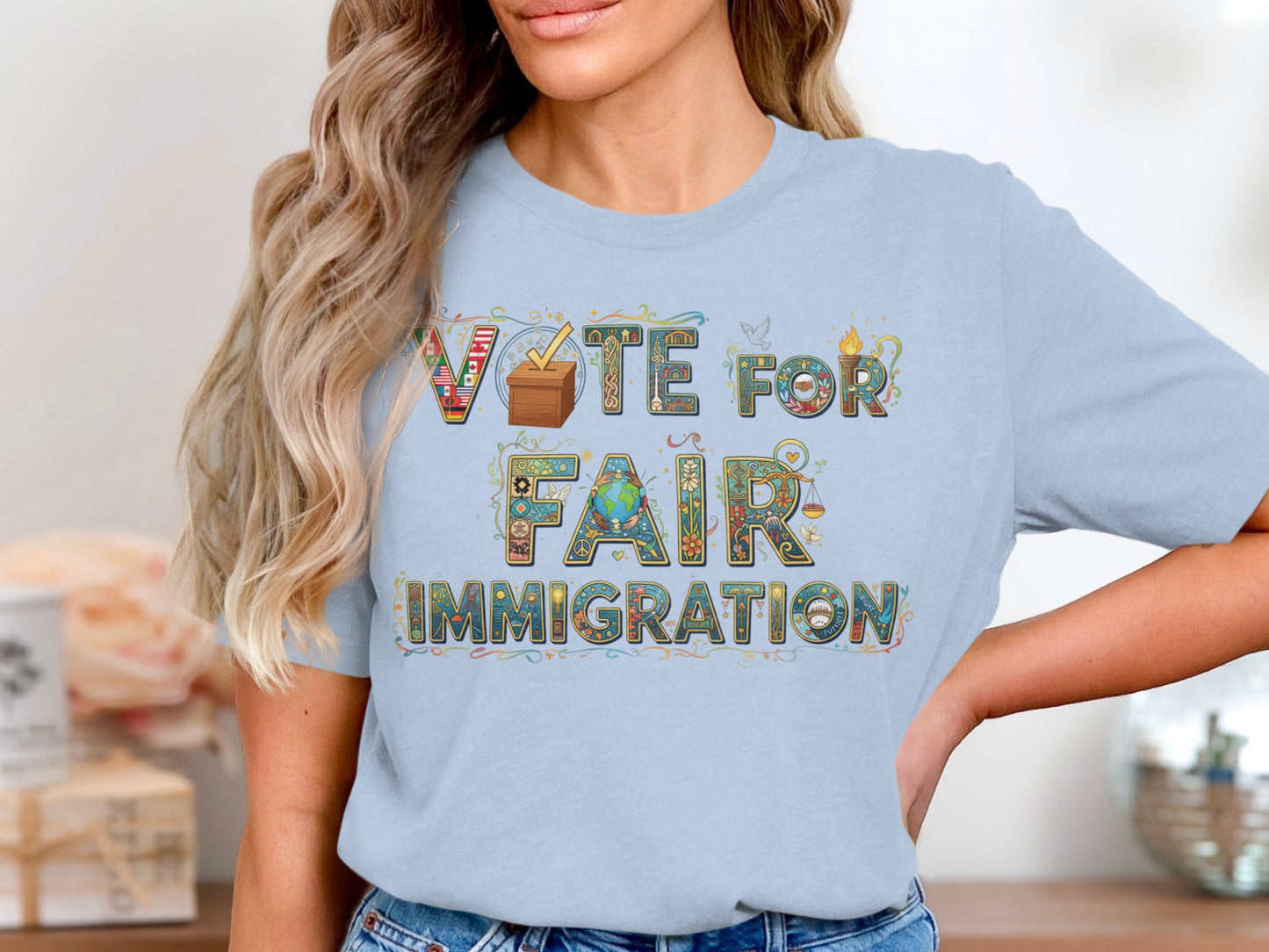 Vote for Fair Immigration Statement T-Shirt