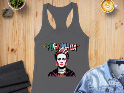 Bold Statement Graphic Racerback Tank Top product