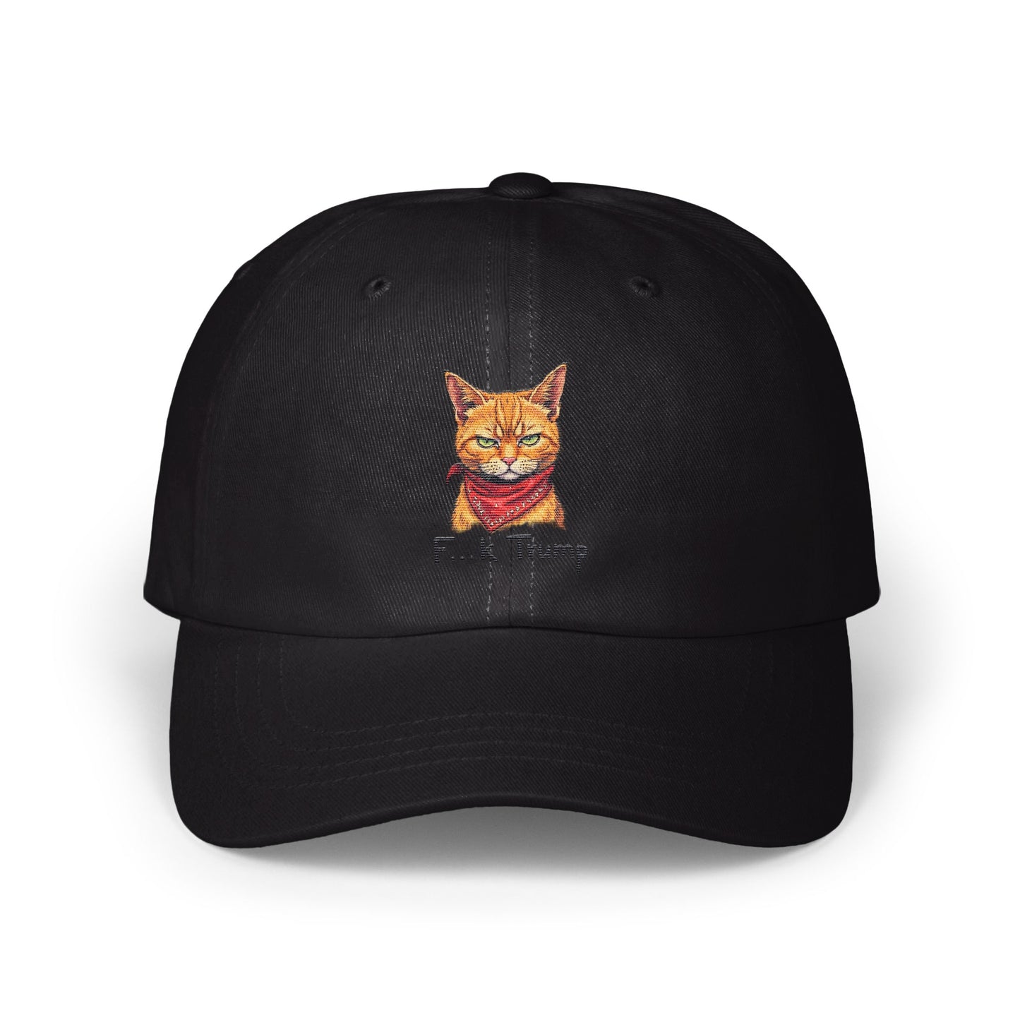 Cat Wearing Red Bandana Embroidery Baseball Cap product type