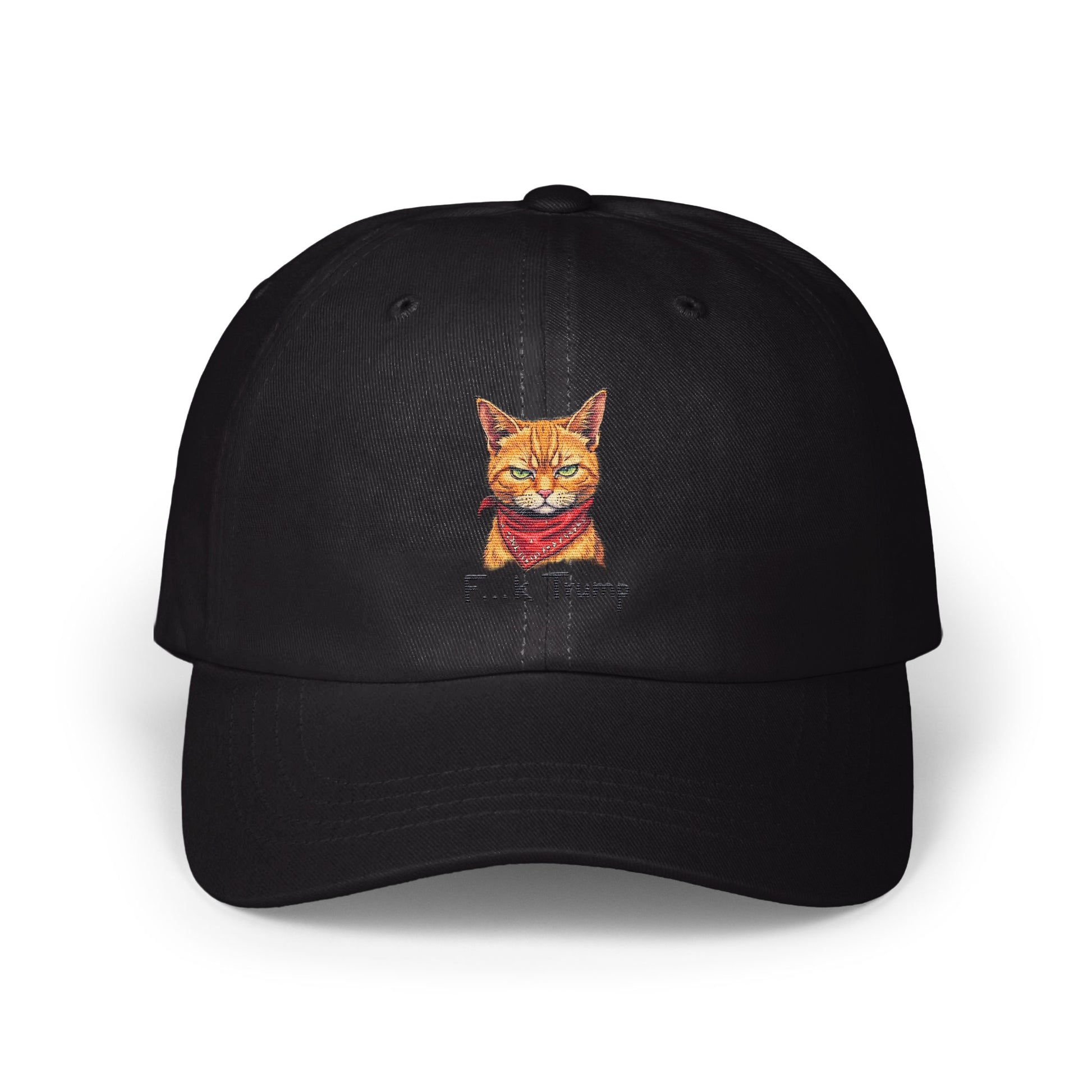Cat Wearing Red Bandana Embroidery Baseball Cap product type