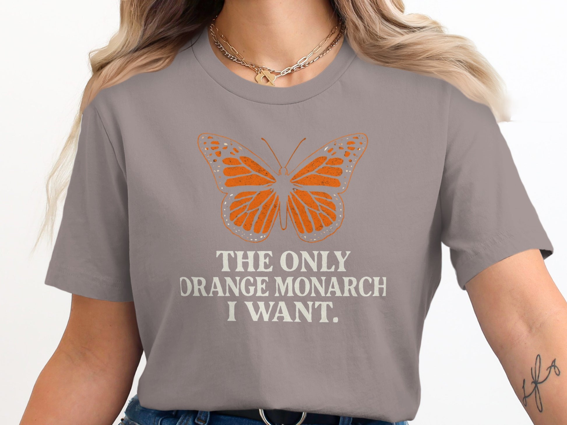 The Only Orange Monarch I Want Butterfly Print Shirt