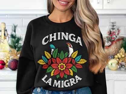 Chinga La Migra Graphic Long Sleeve Top product