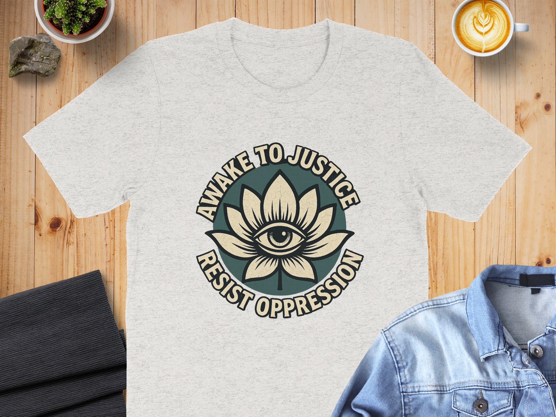 Awake to Justice Resist Oppression Graphic T-shirt product