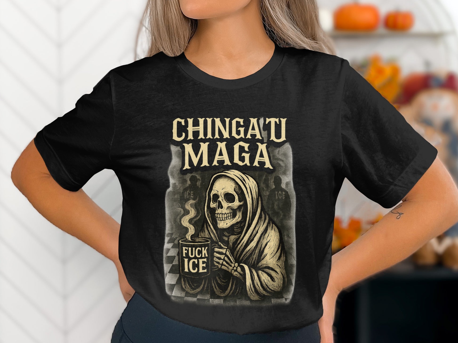 Chingatu Maga Fuck Ice Skeleton Graphic T-shirt product
