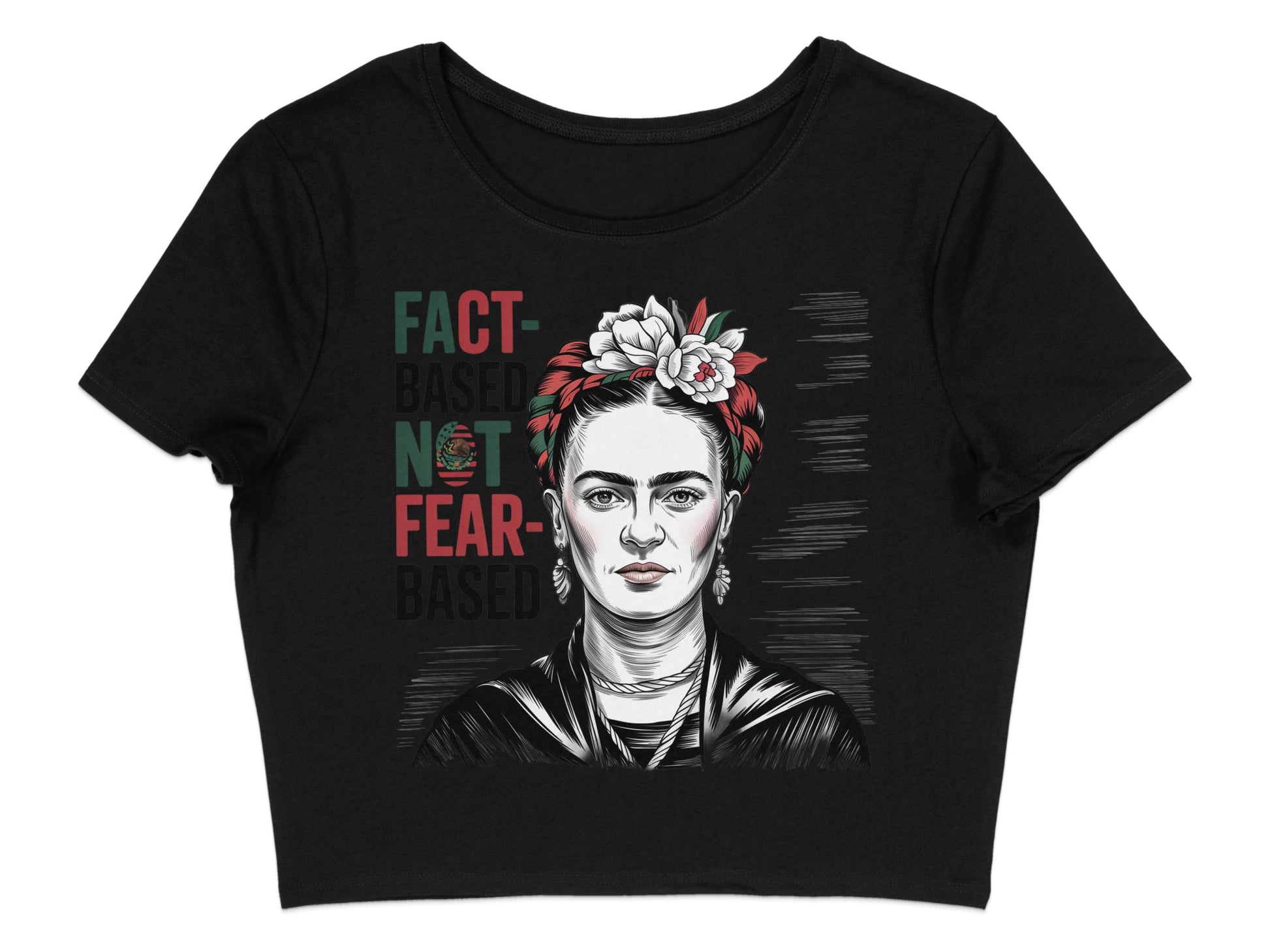 Fact Not Fear Frida Kahlo Graphic Crop Top product