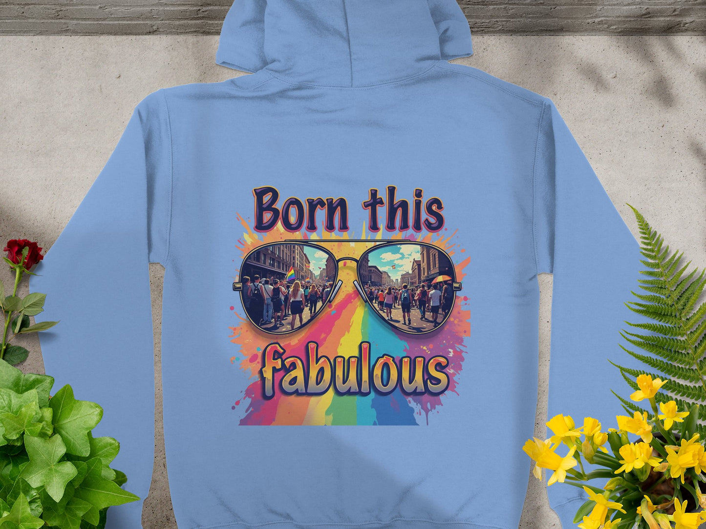 Born This Fabulous Colorful Hoodie product