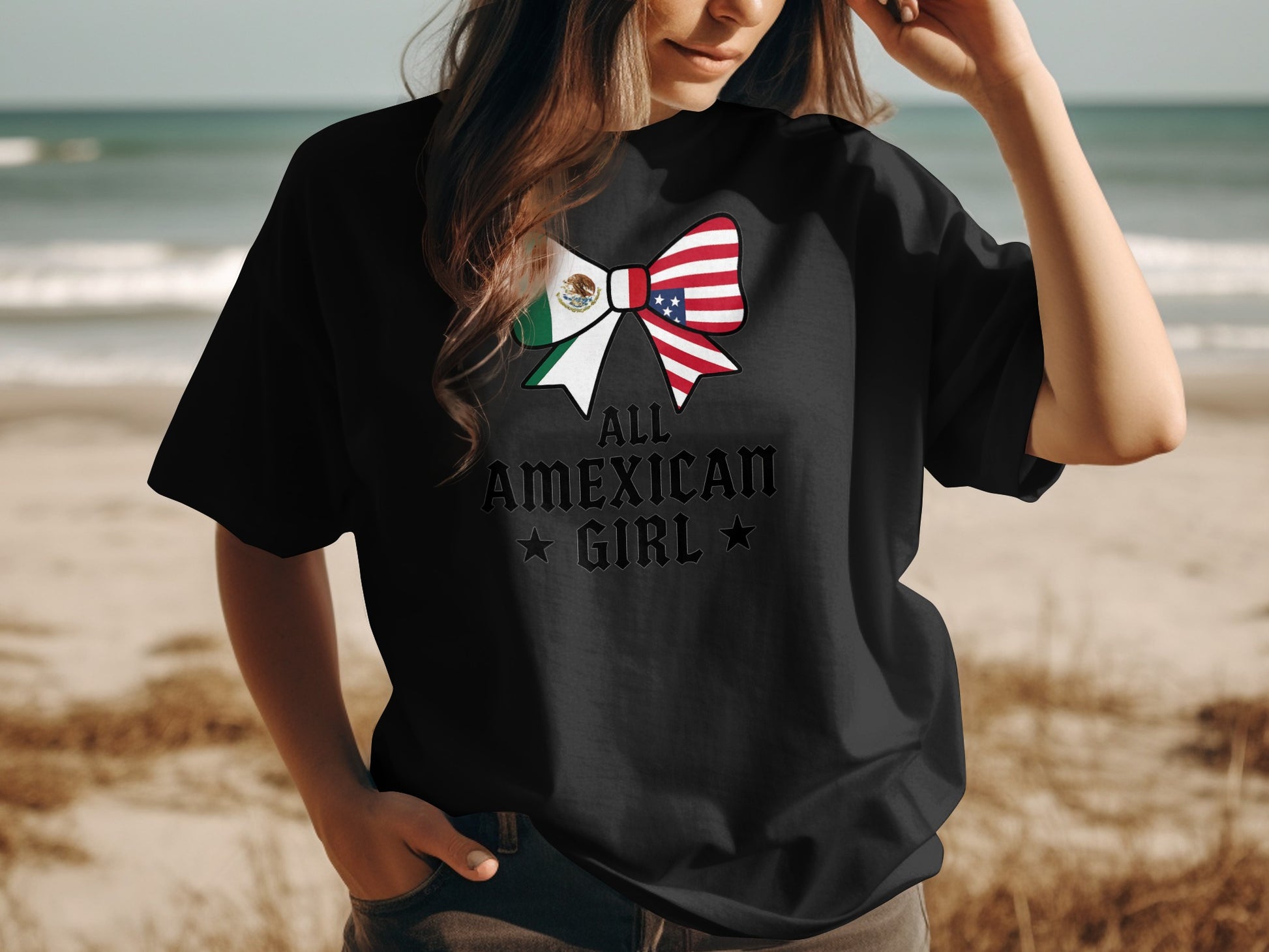 All American Mexican Girl Graphic T-Shirt product type