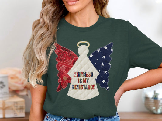 Kindness Is My Resistance Graphic Tee Shirt