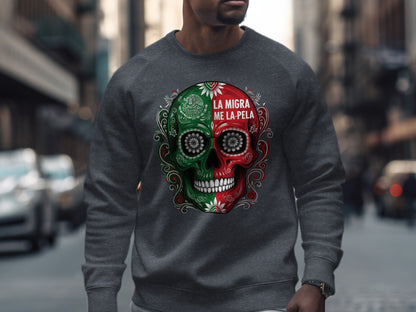 Colorful Day of the Dead Skull Design Sweatshirt product