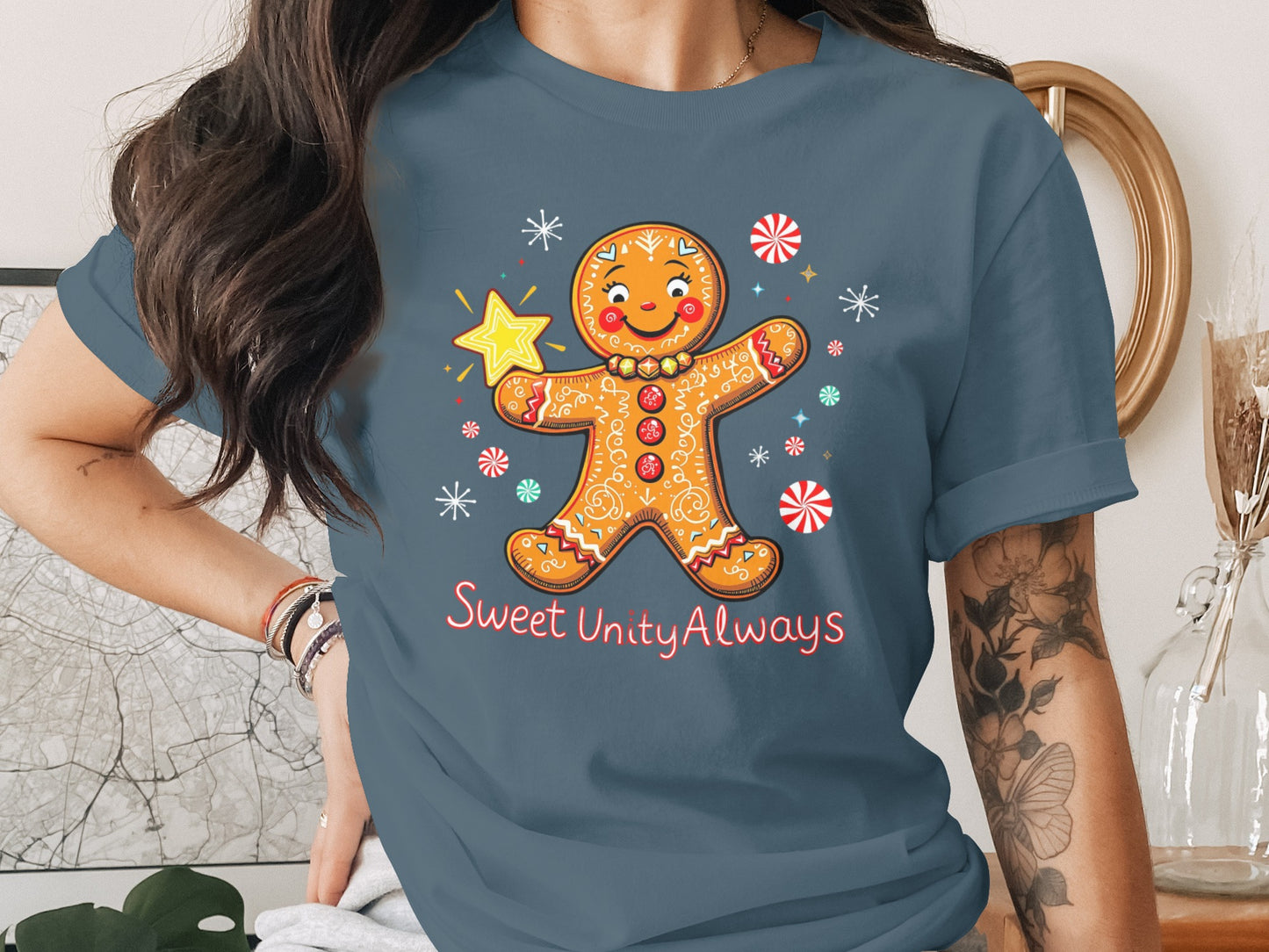 Gingerbread Man Sweet Unity Always T-shirt