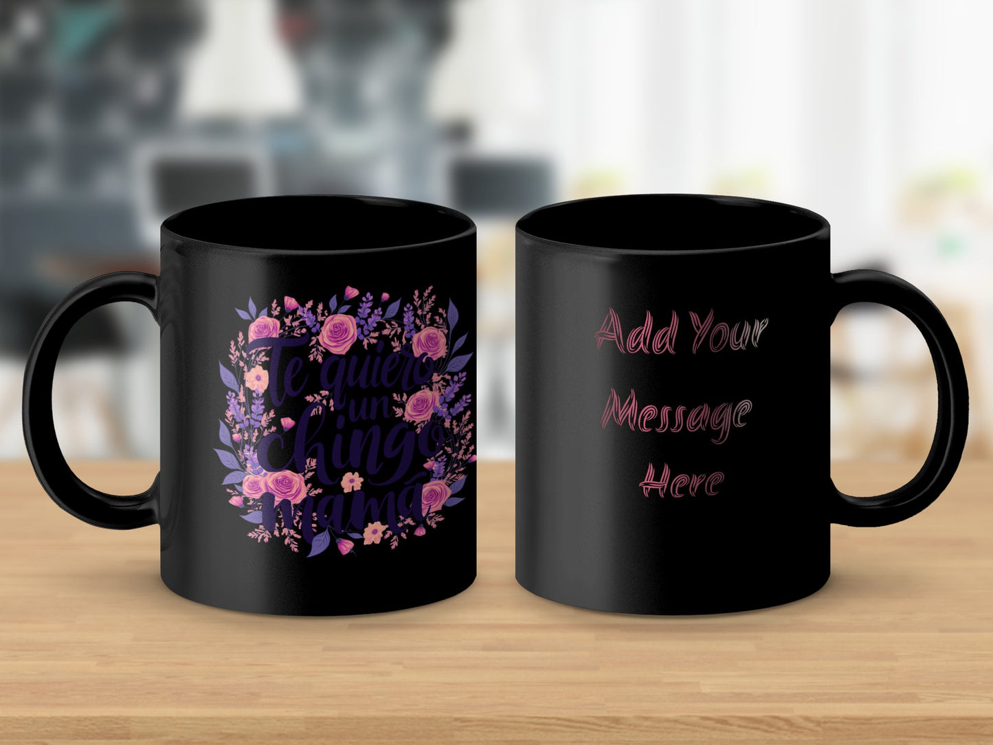 Te Quiero Un Chingo Mama Black Coffee Mug product