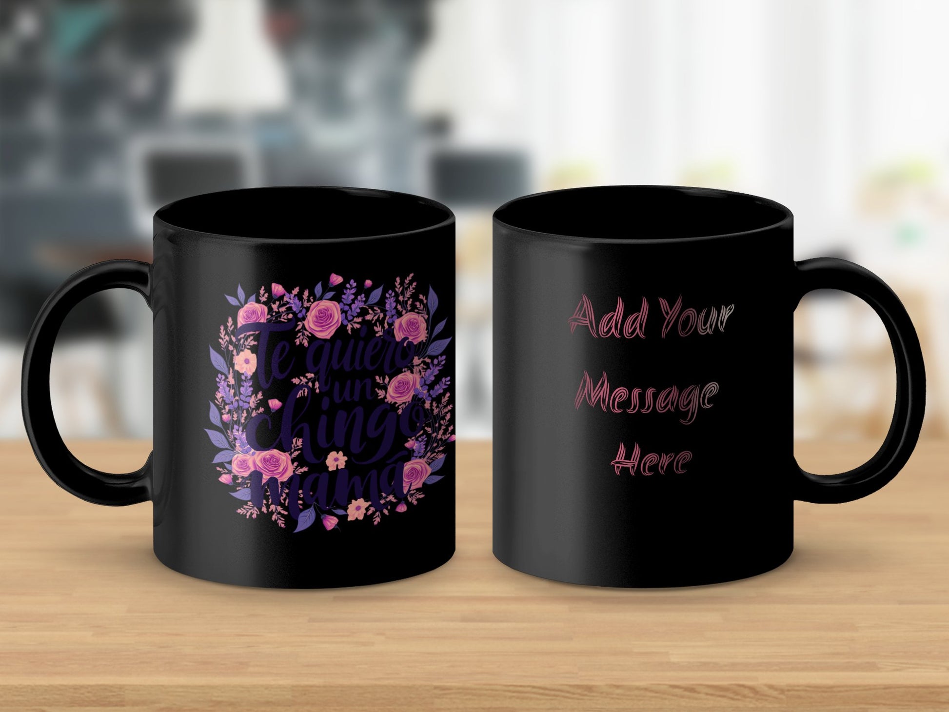Te Quiero Un Chingo Mama Black Coffee Mug product