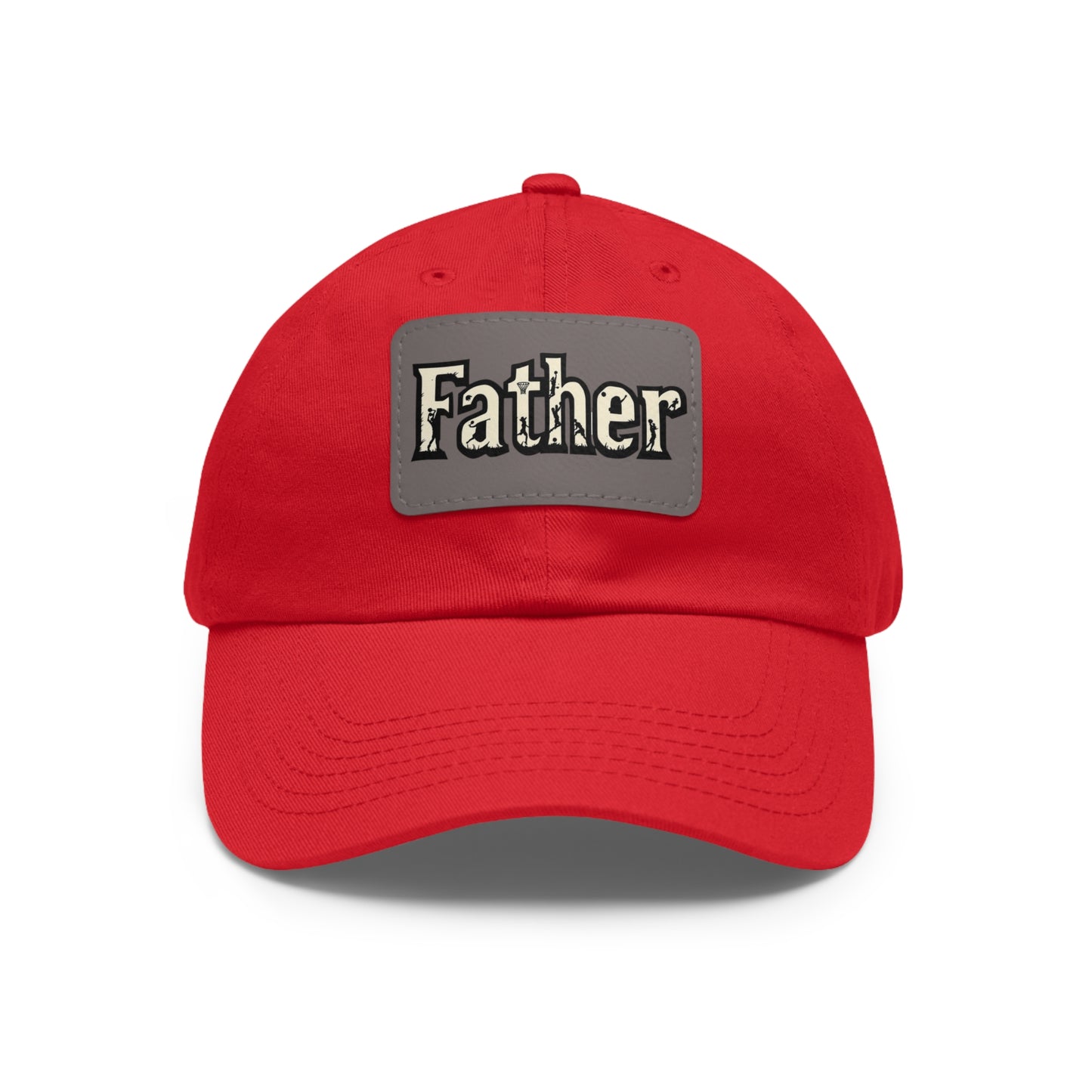 Father Leather Patch Dad Hat - Casual Cap for Dads