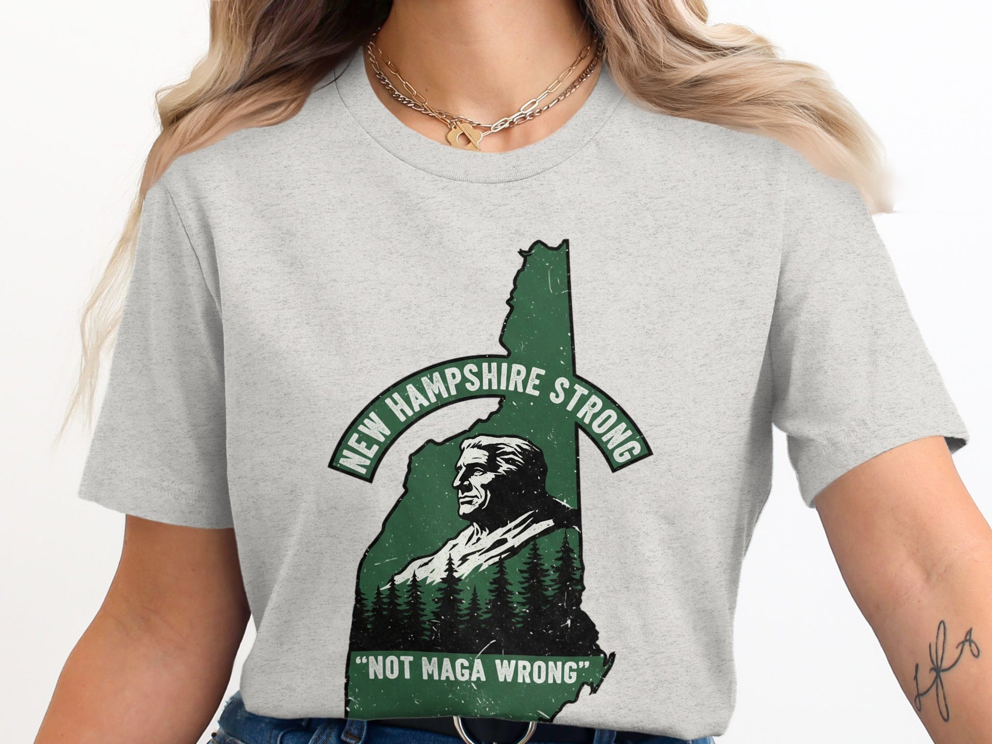 New Hampshire Strong Not Maga Wrong T-shirt product