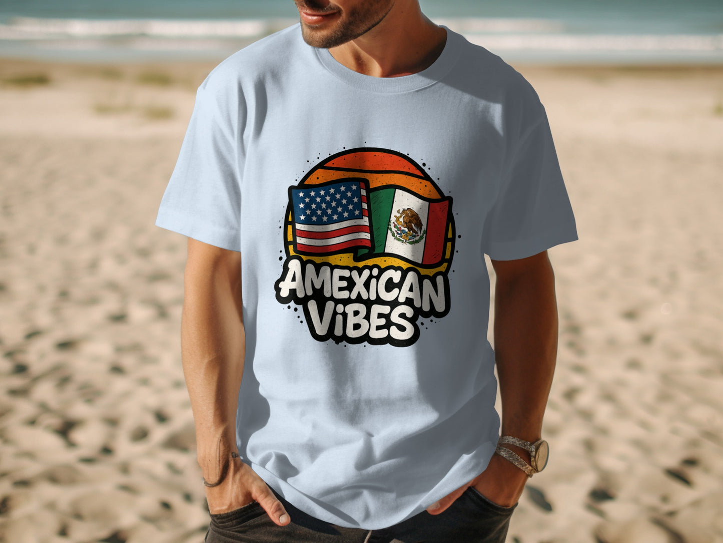 American Mexican Vibes T-Shirt beachwear product