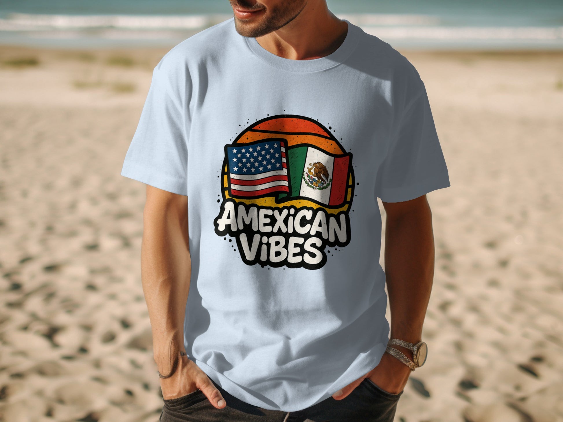 American Mexican Vibes T-Shirt beachwear product