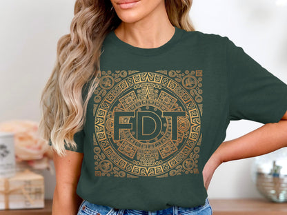 Intricate Aztec Design FDJ Print Casual T-shirt product