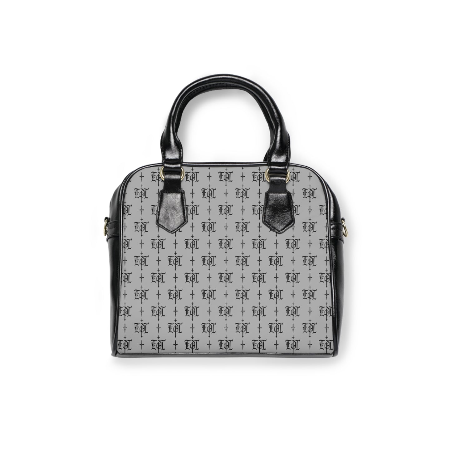 FDT Purse Woke Anti Trump Liberal Purse |Monogram Grey Shoulder Handbag — Elegant Patterned Satchel Purse