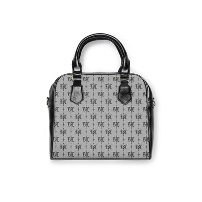 FDT Purse Woke Anti Trump Liberal Purse |Monogram Grey Shoulder Handbag — Elegant Patterned Satchel Purse