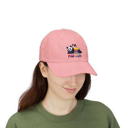 Panda Cap with Cute Quote, Perfect Gift Hat for Casual Outings, Unique Accessory, Trendy Cap