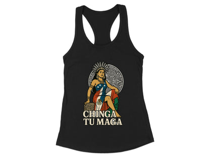 Chinga Tu Maga Graphic Women's Tank Top Shirt