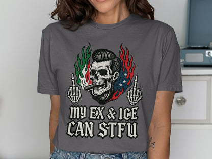 My Ex and Ice Can STFU Graphic T-shirt product