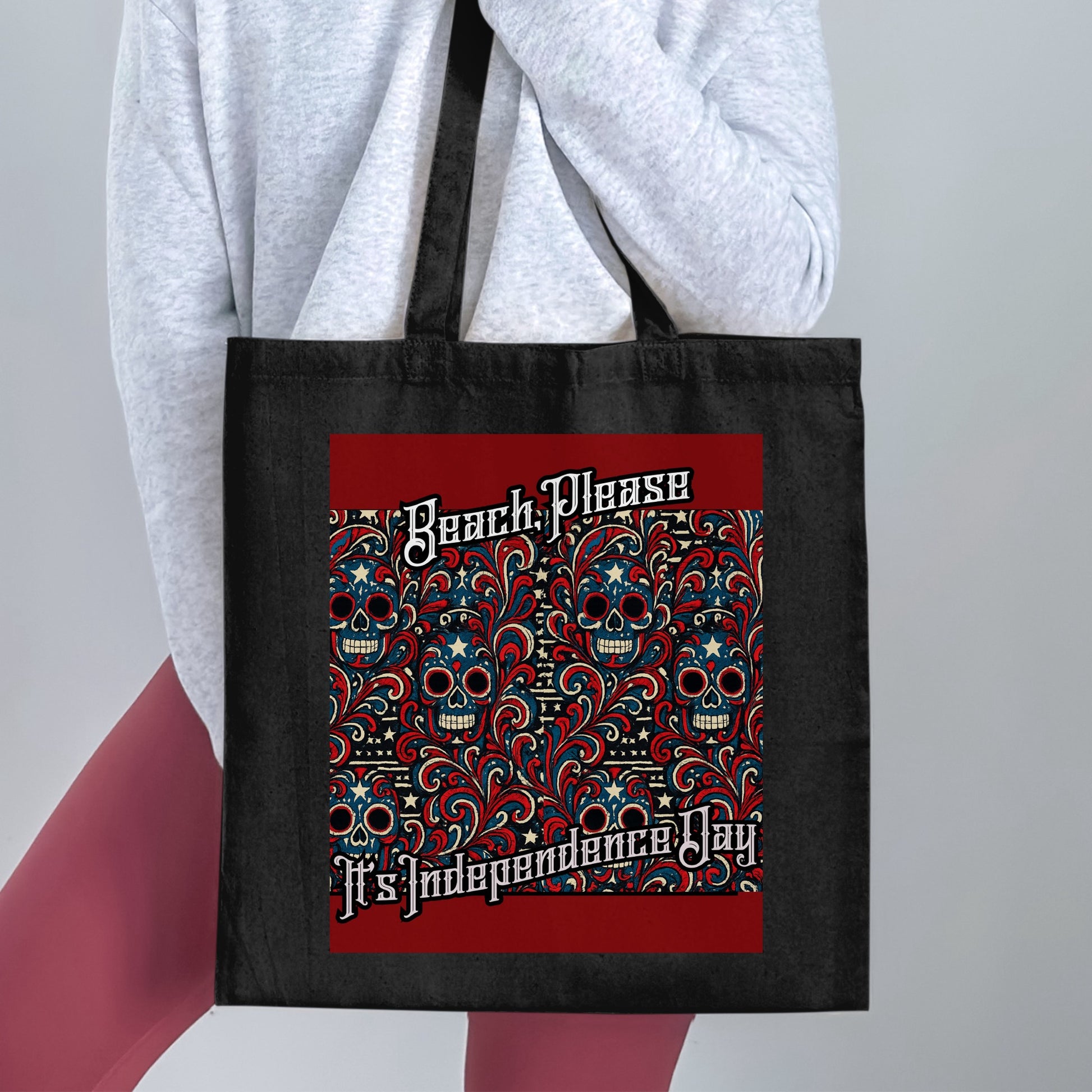Beach Please It's Independence Day Tote Bag product