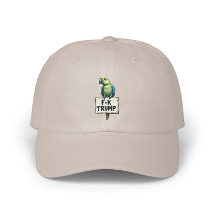 Parrot with F K Trump Text Embroidered Cap Hat product