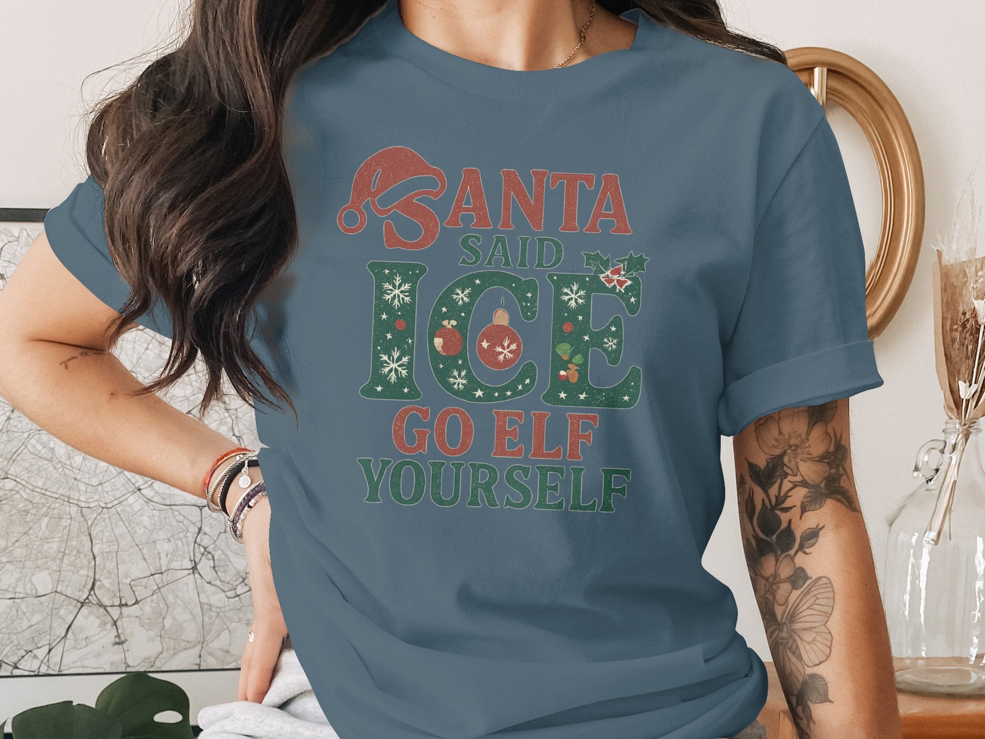 Santa Said Ice Go Elf Yourself Christmas Shirt