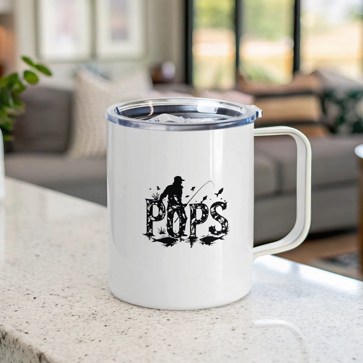 Pops Fishing Design Coffee Mug Product