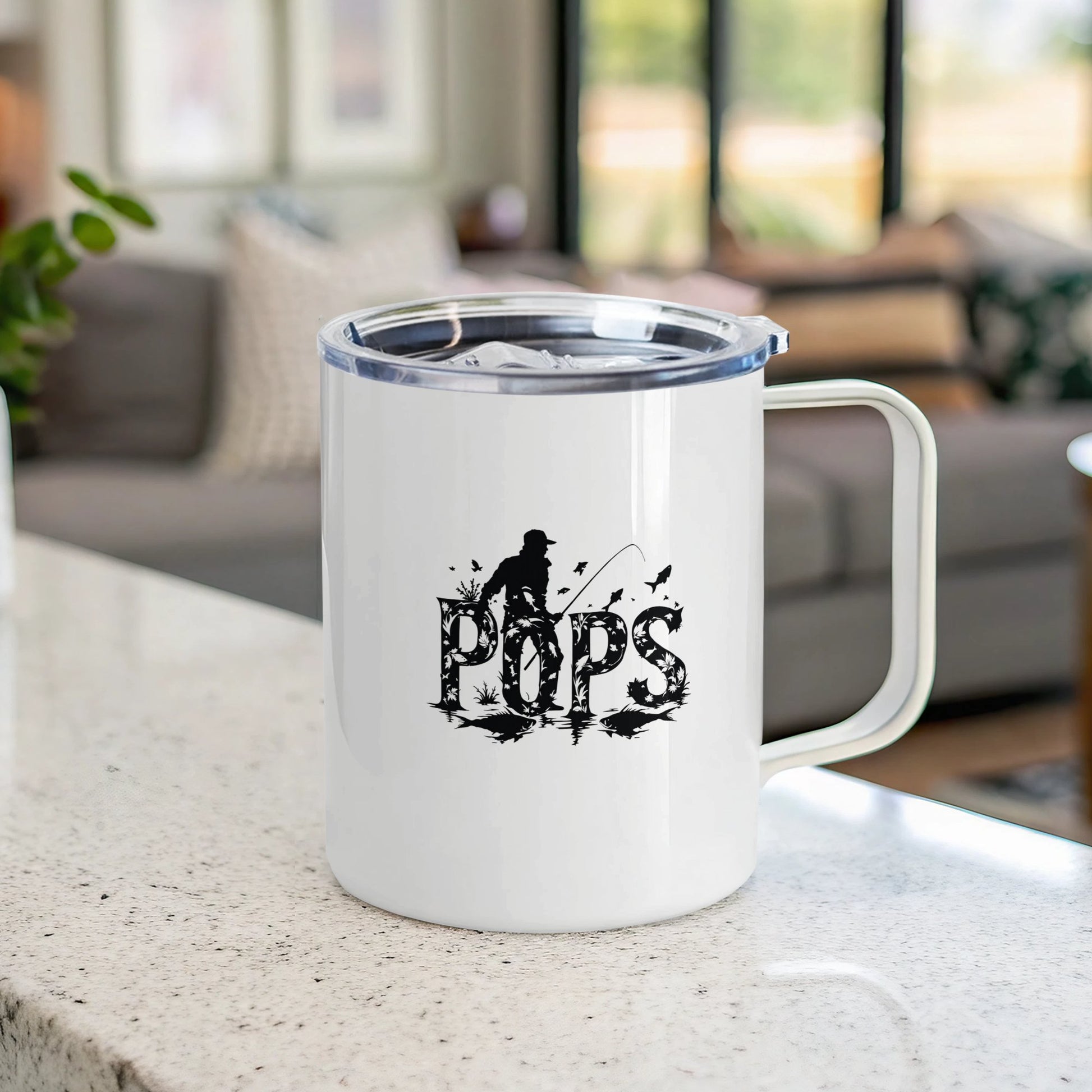 Pops Fishing Design Coffee Mug Product