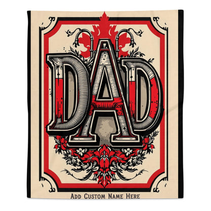 Personalized Dad Design Add Custom Name Blanket product