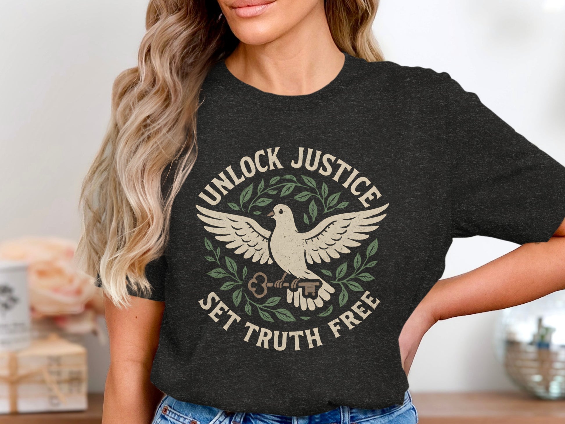 Unlock Justice Set Truth Free Graphic Tee product type