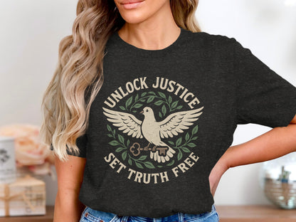 Unlock Justice Set Truth Free Graphic Tee product type