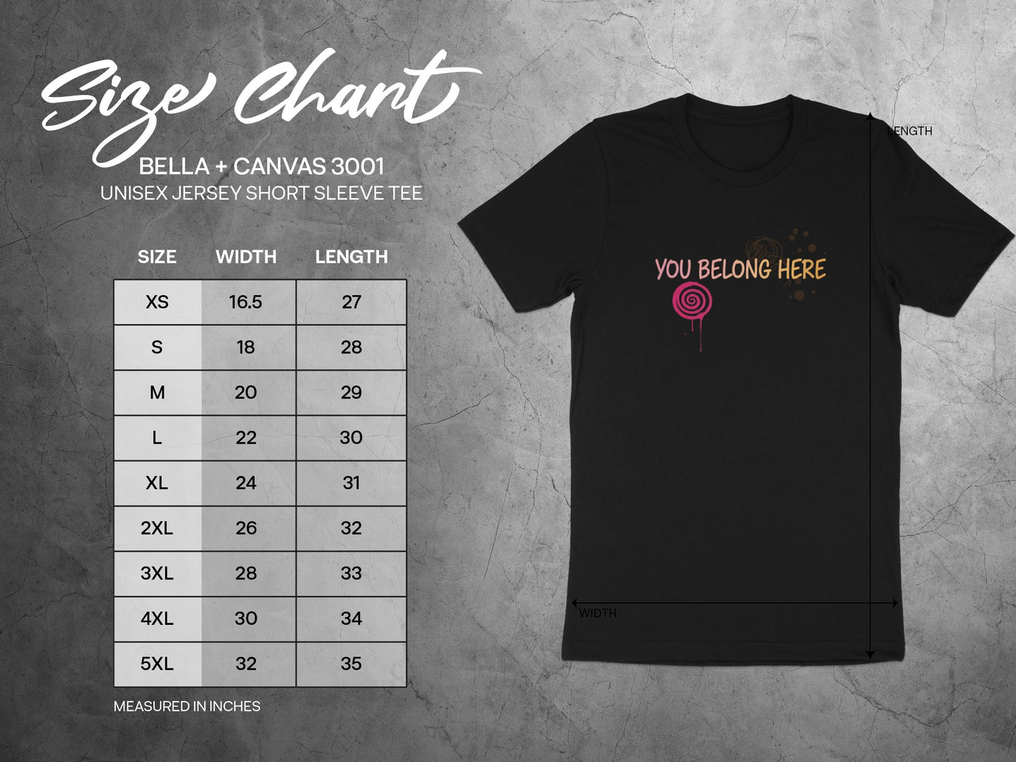 You Belong Here Whimsical Short Sleeve Tee
