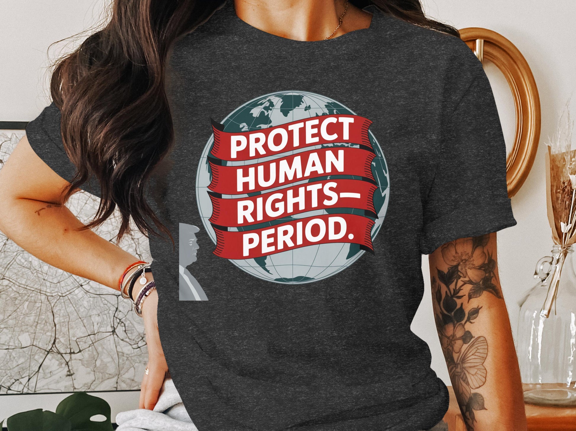 Protect Human Rights Period Graphic T-Shirt product