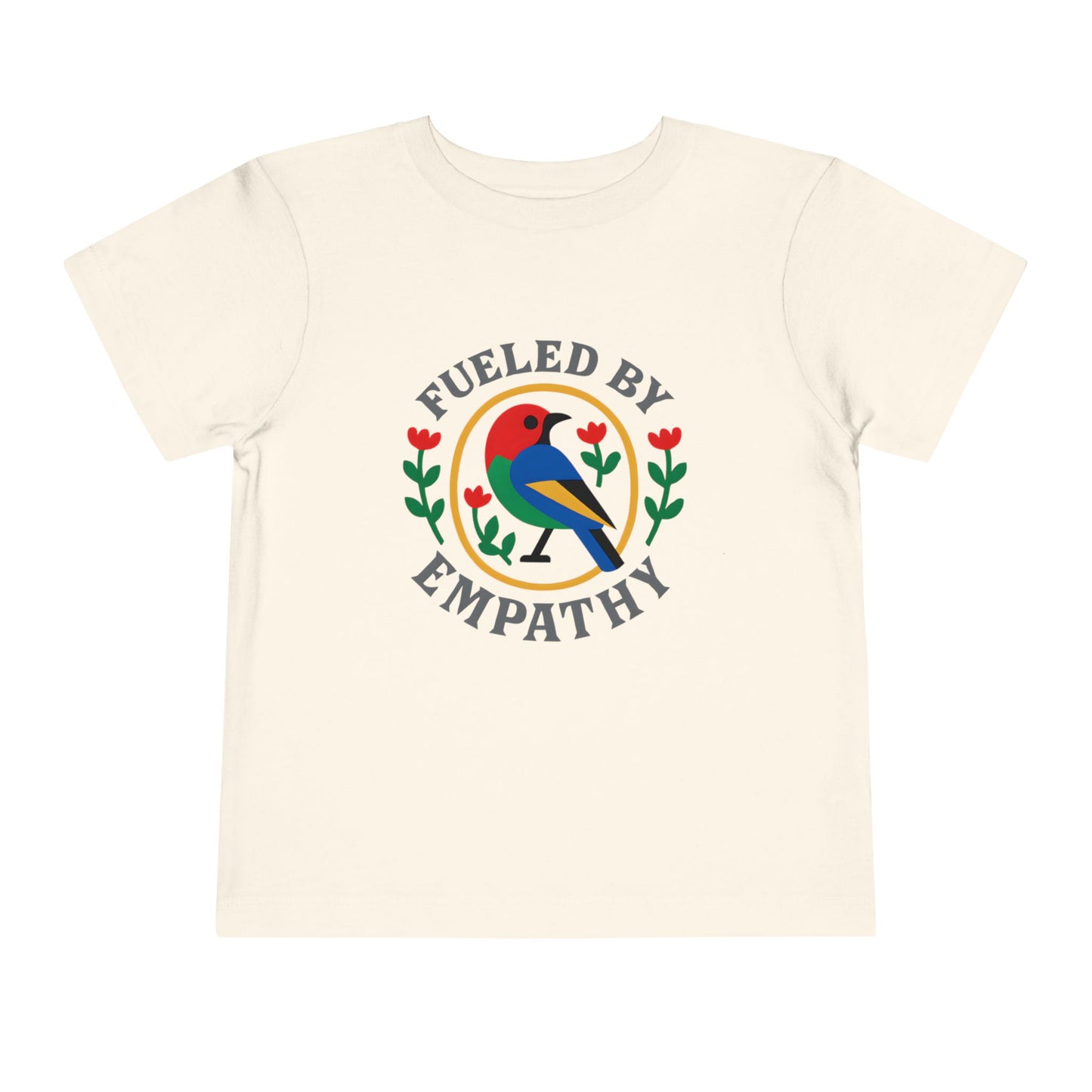 Empathy Bird Toddler Tee - Cute Short Sleeve Shirt for Kids, Gift for Birthdays, Encouraging Apparel, Toddler Fashion
