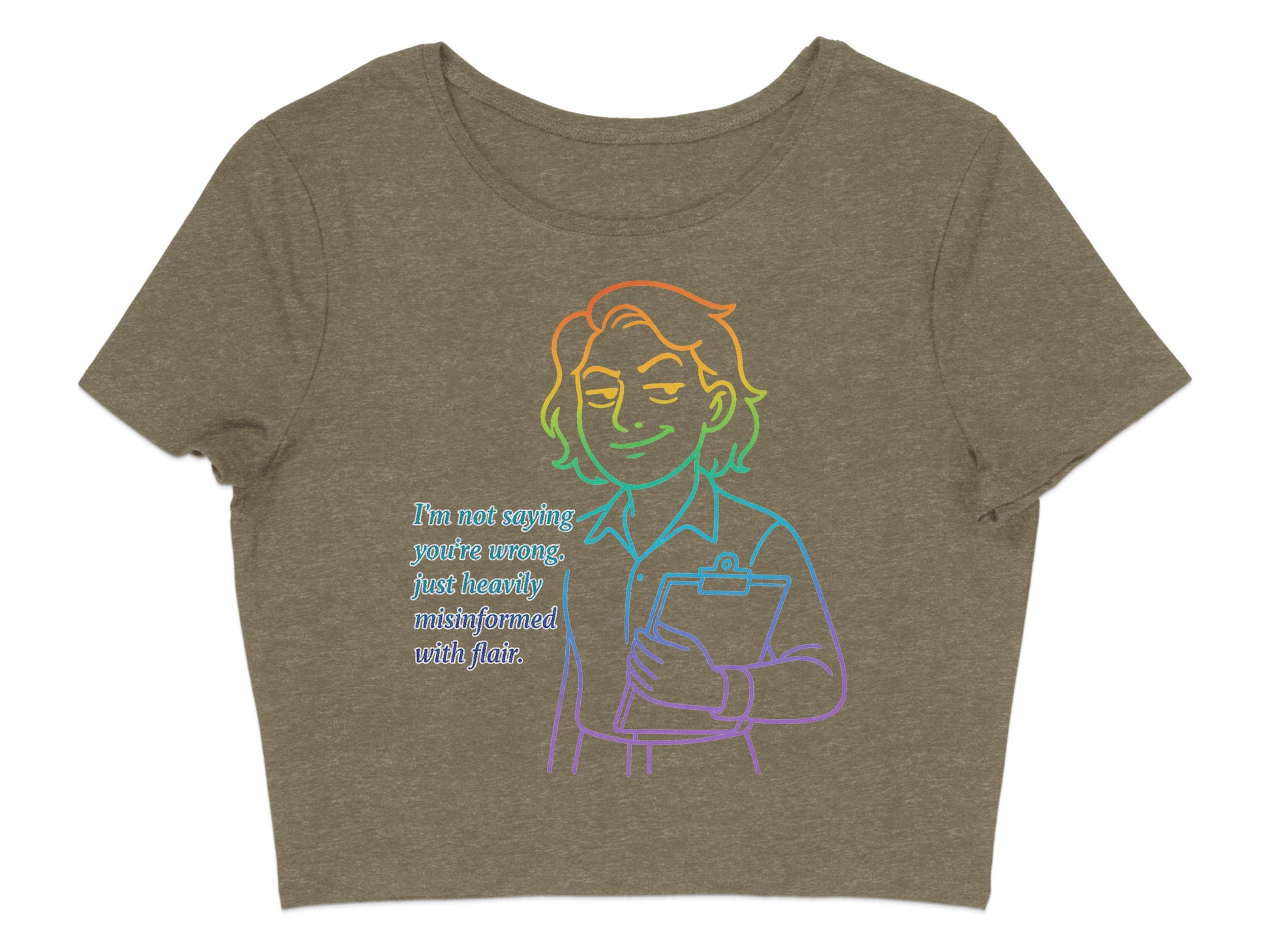 I'm Not Saying You're Wrong Graphic Crop Top product type