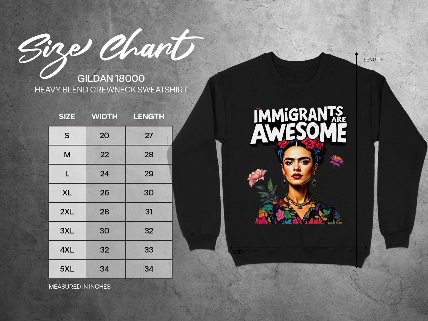 Immigrants Are Awesome Crewneck Sweatshirt product type