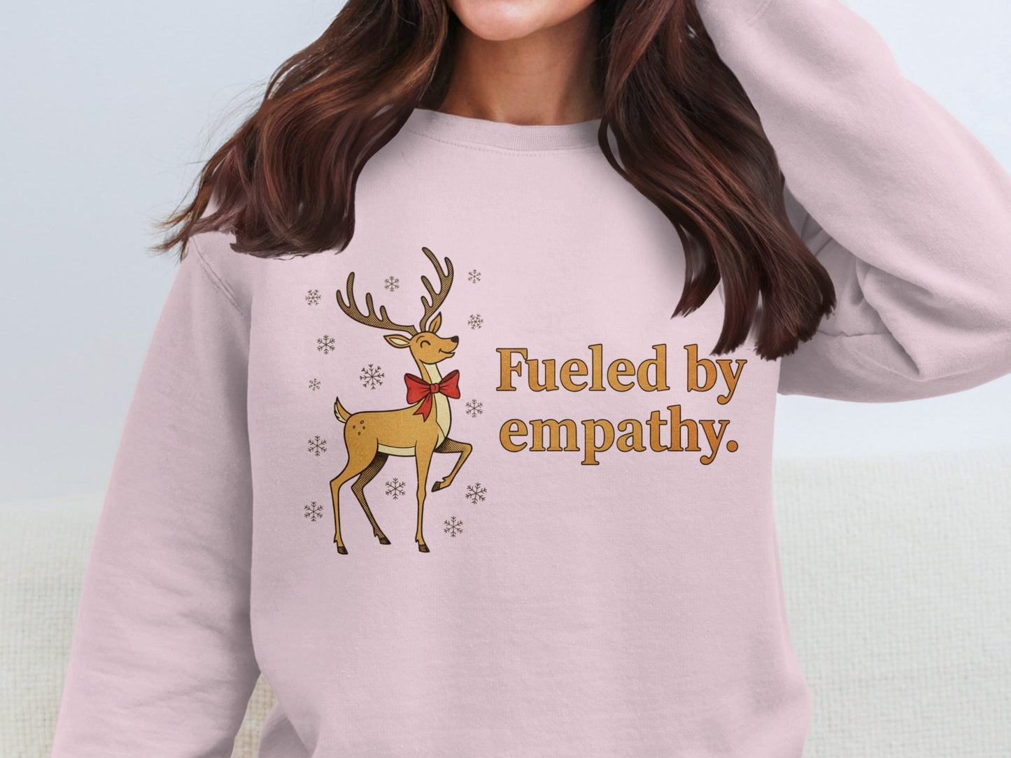 Fueled by Empathy Reindeer Sweatshirt