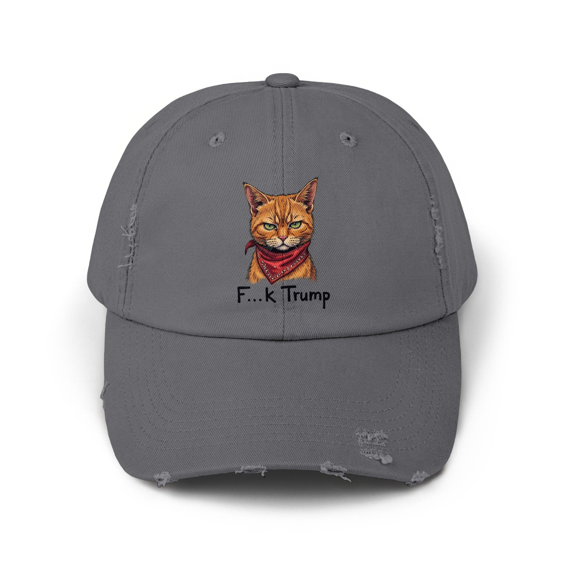 Funny Cat with Bandana F...k Trump Baseball Cap product