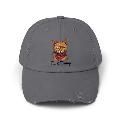 Funny Cat with Bandana F...k Trump Baseball Cap product